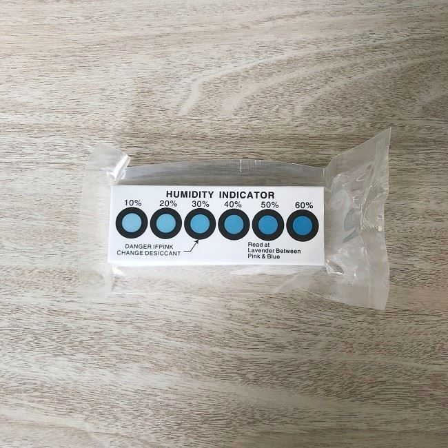 10-60% humidity indicator card